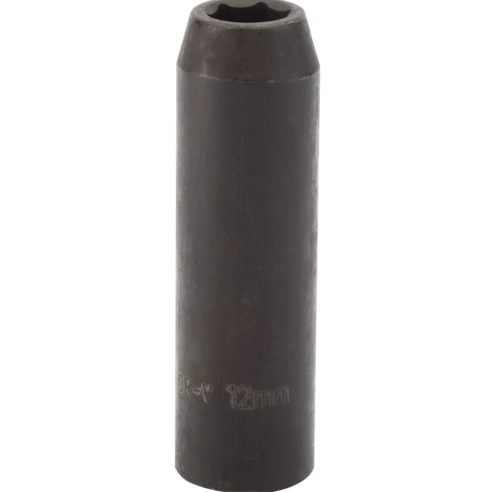 Draper Expert HI-TORQ® Deep Impact Socket, 1/2" Sq. Dr., 12mm (Sold Loose)
