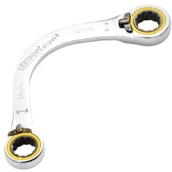 Draper Expert HI-TORQ® Double Ring Ratchet Half Moon Spanner, 14 x 16mm
