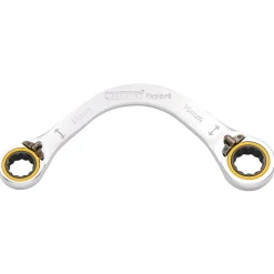 Draper Expert HI-TORQ® Double Ring Ratchet Half Moon Spanner, 14 x 16mm