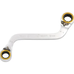 Draper Expert HI-TORQ® Double Ring Ratchet S-Shape Spanner, 10 x 12mm