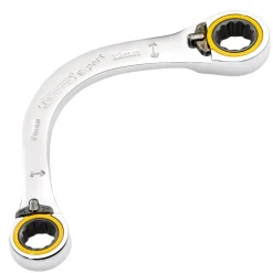 Draper Expert HI-TORQ® Double Ring Ratchet Half Moon Spanner, 10 x 12mm