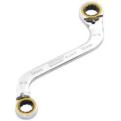 Draper Expert HI-TORQ® Double Ring Ratchet S-Shape Spanner, 14 x 16mm