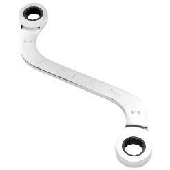 Draper Expert HI-TORQ® Double Ring Ratchet S-Shape Spanner, 15 x 17mm