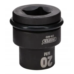 Draper Expert Hi-TORQ® Impact Socket, 3/4" Sq. Dr., 20mm