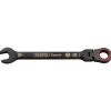Draper Expert HI-TORQ® Metric Flexible Head Ratchet Combination Spanner, 18mm, Black