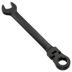 Draper Expert HI-TORQ® Metric Flexible Head Ratchet Combination Spanner, 16mm, Black