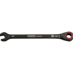 Draper Expert HI-TORQ® Metric Ratchet Combination Spanner, 8mm, Black