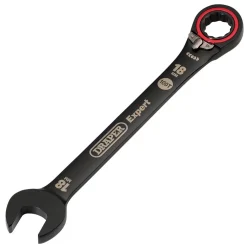 Draper Expert HI-TORQ® Metric Reversible Ratchet Combination Spanner, 18mm, Black
