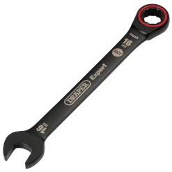 Draper Expert HI-TORQ® Metric Ratchet Combination Spanner, 16mm, Black