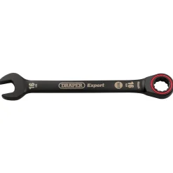 Draper Expert HI-TORQ® Metric Ratchet Combination Spanner, 16mm, Black