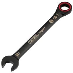 Draper Expert HI-TORQ® Metric Ratchet Combination Spanner, 19mm, Black