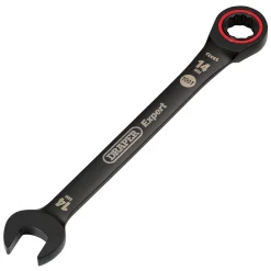 Draper Expert HI-TORQ® Metric Ratchet Combination Spanner, 14mm, Black