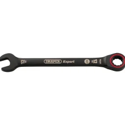 Draper Expert HI-TORQ® Metric Ratchet Combination Spanner, 12mm, Black