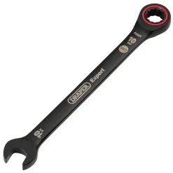 Draper Expert HI-TORQ® Metric Ratchet Combination Spanner, 10mm, Black