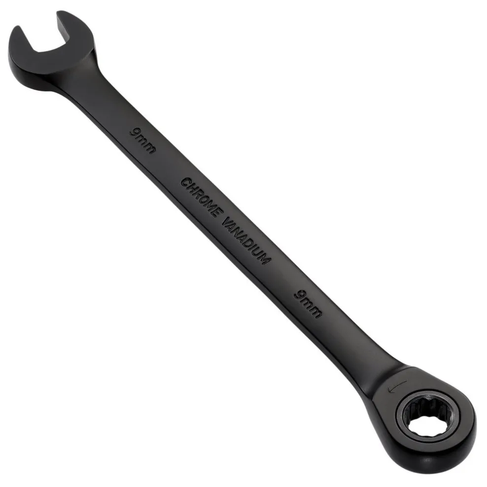 Draper Expert HI-TORQ® Metric Ratchet Combination Spanner, 9mm, Black