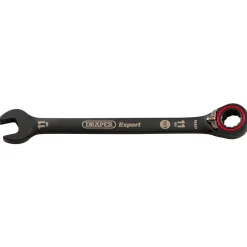 Draper Expert HI-TORQ® Metric Reversible Ratchet Combination Spanner, 11mm, Black
