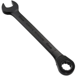 Draper Expert HI-TORQ® Metric Reversible Ratchet Combination Spanner, 15mm, Black