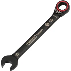 Draper Expert HI-TORQ® Metric Reversible Ratchet Combination Spanner, 15mm, Black