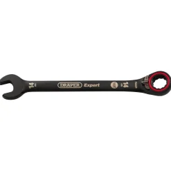 Draper Expert HI-TORQ® Metric Reversible Ratchet Combination Spanner, 14mm, Black