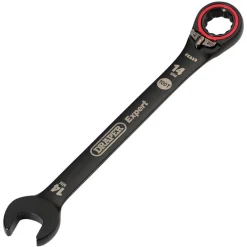 Draper Expert HI-TORQ® Metric Reversible Ratchet Combination Spanner, 14mm, Black