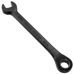 Draper Expert HI-TORQ® Metric Reversible Ratchet Combination Spanner, 12mm, Black