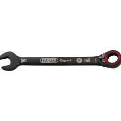 Draper Expert HI-TORQ® Metric Reversible Ratchet Combination Spanner, 16mm, Black