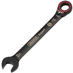 Draper Expert HI-TORQ® Metric Reversible Ratchet Combination Spanner, 17mm, Black