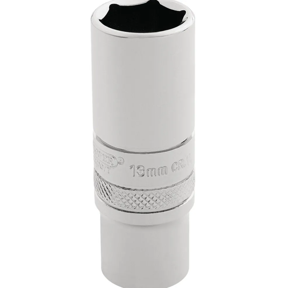 Draper Expert HI-TORQ® 6 Point Deep Socket, 1/4" Sq. Dr., 13mm