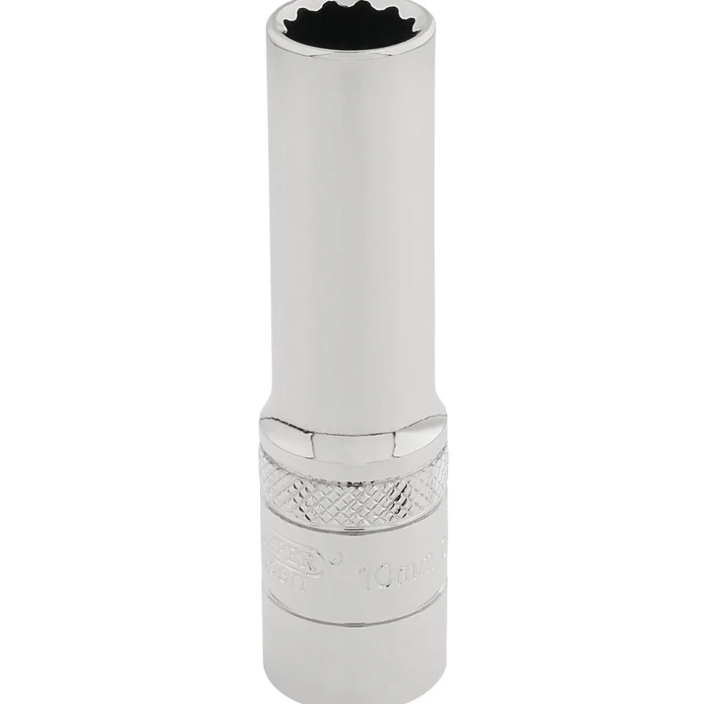Draper Expert HI-TORQ® 12 Point Deep Socket, 3/8" Sq. Dr., 10mm