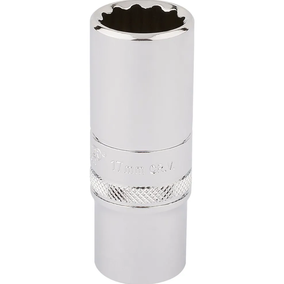 Draper Expert HI-TORQ® 12 Point Deep Socket, 3/8" Sq. Dr., 17mm
