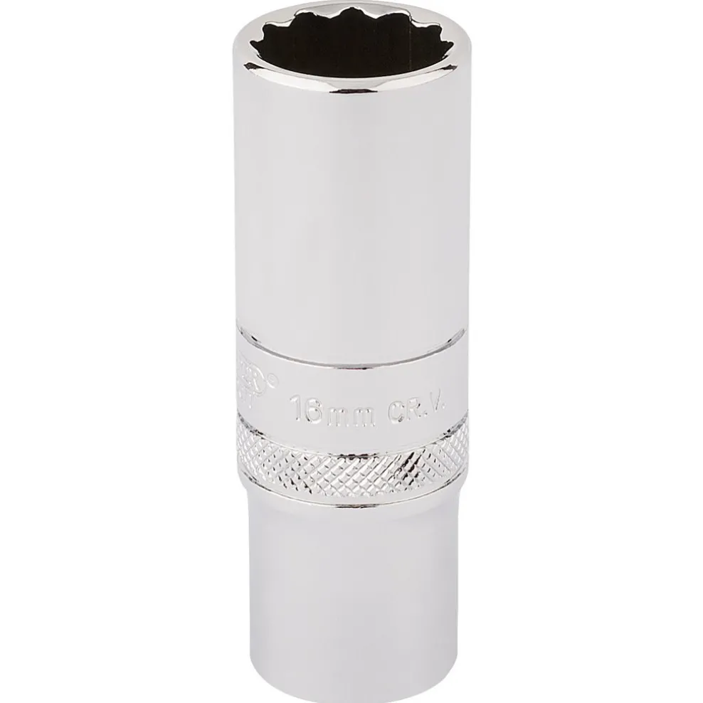 Draper Expert HI-TORQ® 12 Point Deep Socket, 3/8" Sq. Dr., 16mm