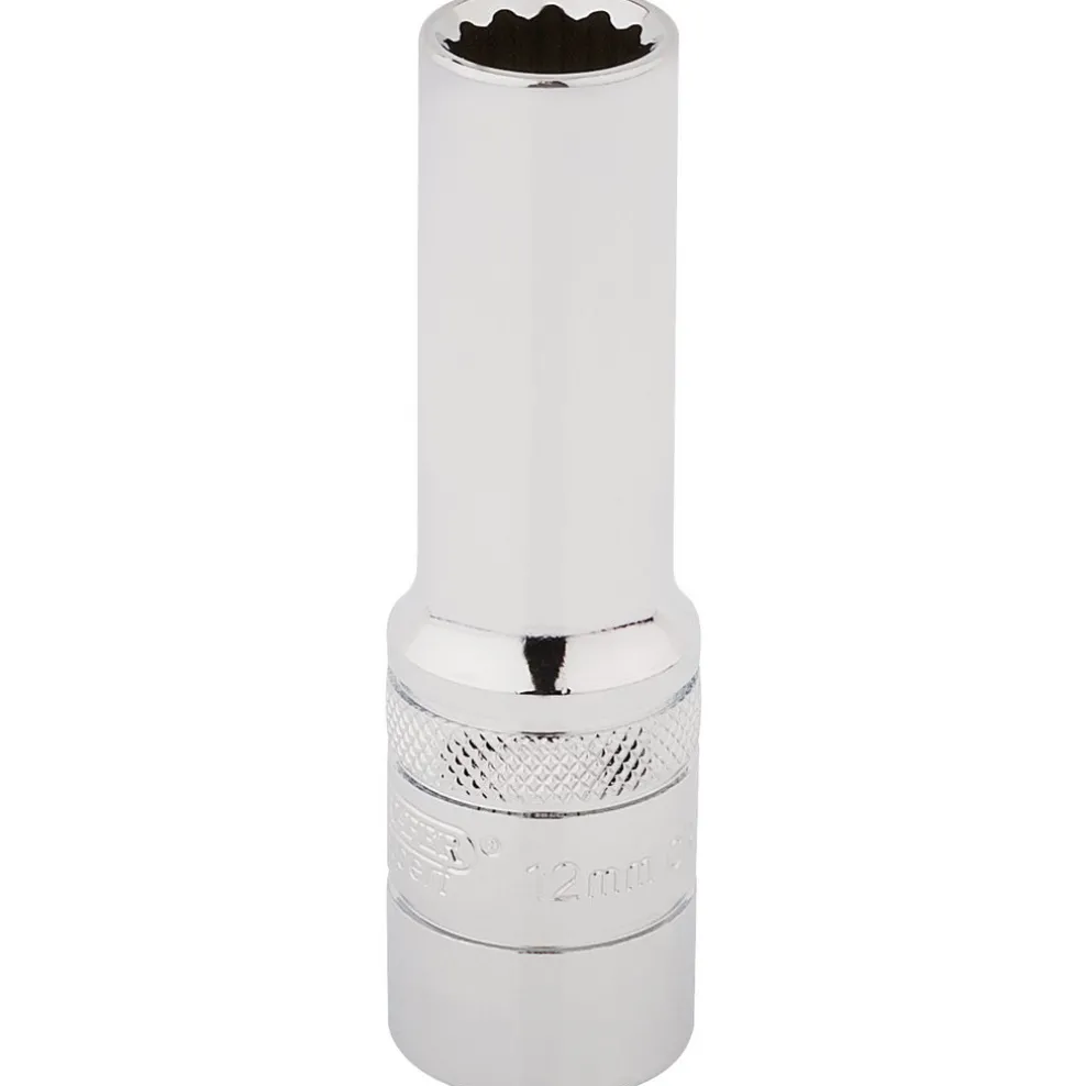 Draper Expert HI-TORQ® 12 Point Deep Socket, 1/2" Sq. Dr., 12mm
