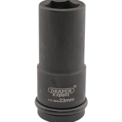Draper Expert HI-TORQ® 6 Point Deep Impact Socket, 3/4" Sq. Dr., 23mm