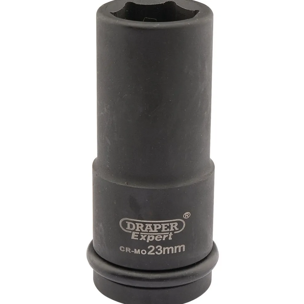 Draper Expert HI-TORQ® 6 Point Deep Impact Socket, 3/4" Sq. Dr., 23mm