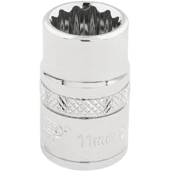 Draper Expert HI-TORQ® 12 Point Socket, 3/8" Sq. Dr., 11mm