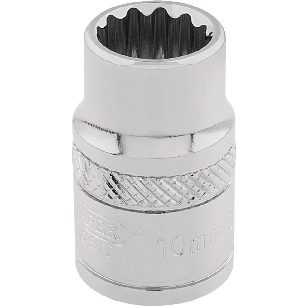 Draper Expert HI-TORQ® 12 Point Socket, 3/8" Sq. Dr., 10mm