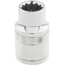 Draper Expert HI-TORQ® 12 Point Socket, 3/8" Sq. Dr., 9mm