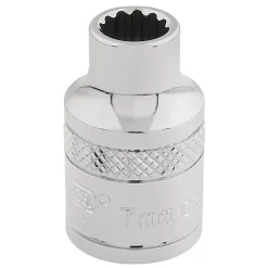 Draper Expert HI-TORQ® 12 Point Socket, 3/8" Sq. Dr., 7mm