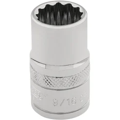 Draper Expert HI-TORQ® 12 Point Socket, 3/8" Sq. Dr., 9/16"