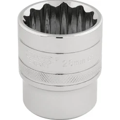 Draper Expert HI-TORQ® 12 Point Socket, 1/2" Sq. Dr., 28mm
