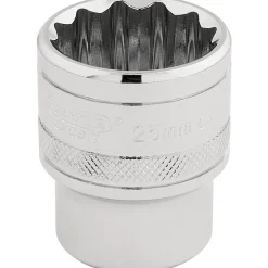 Draper Expert HI-TORQ® 12 Point Socket, 1/2" Sq. Dr., 25mm
