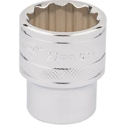 Draper Expert HI-TORQ® 12 Point Socket, 1/2" Sq. Dr., 23mm