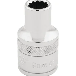 Draper Expert HI-TORQ® 12 Point Socket, 1/2" Sq. Dr., 9mm