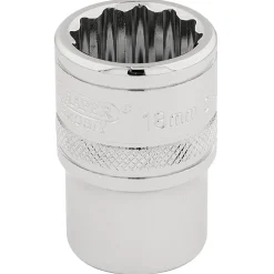 Draper Expert HI-TORQ® 12 Point Socket, 1/2" Sq. Dr., 18mm