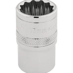 Draper Expert HI-TORQ® 12 Point Socket, 1/2" Sq. Dr., 17mm