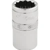 Draper Expert HI-TORQ® 12 Point Socket, 1/2" Sq. Dr., 15mm