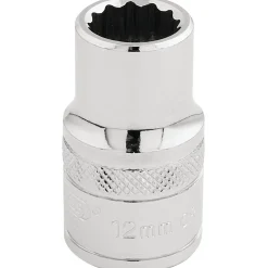 Draper Expert HI-TORQ® 12 Point Socket, 1/2" Sq. Dr., 12mm