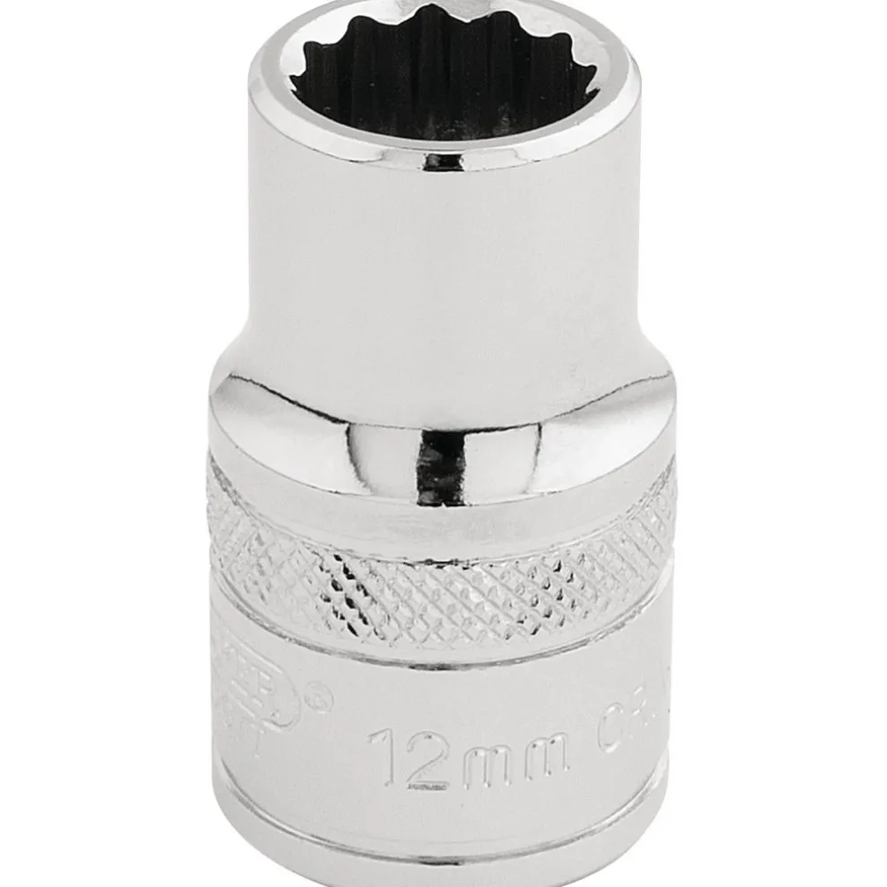 Draper Expert HI-TORQ® 12 Point Socket, 1/2" Sq. Dr., 12mm