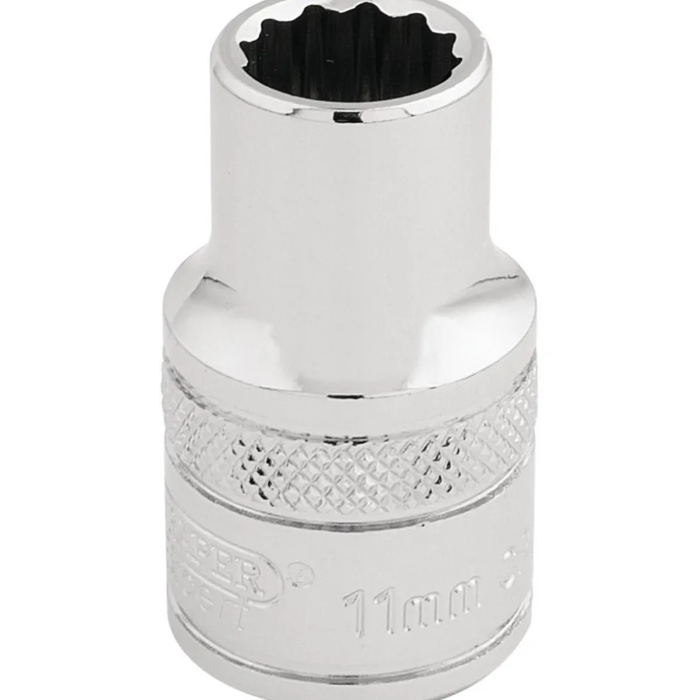 Draper Expert HI-TORQ® 12 Point Socket, 1/2" Sq. Dr., 11mm
