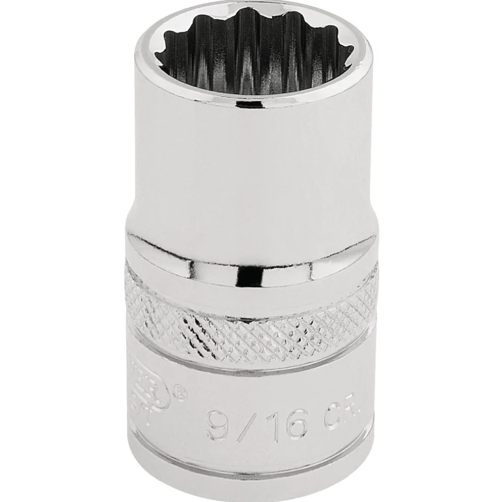 Draper Expert HI-TORQ® 12 Point Socket, 1/2" Sq. Dr., 9/16"